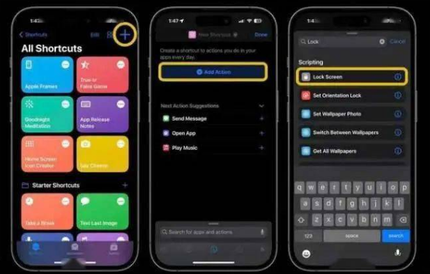 老街街道苹果14锁屏维修店分享iPhone14升级iOS16.4后如何创建锁屏快捷方式 