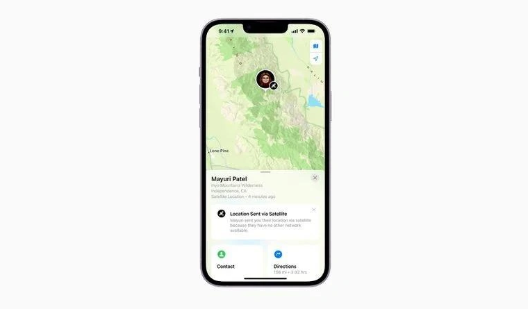 老街街道苹果14维修分享iPhone14系列中 FindMy功能通过卫星分享位置方法教程 