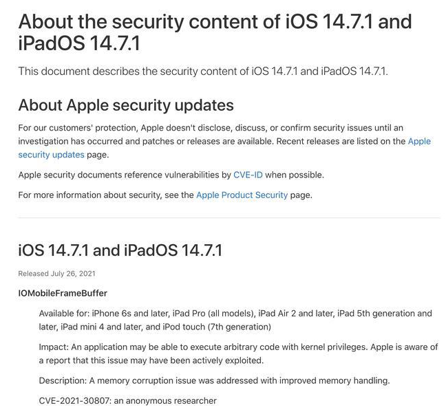 老街街道苹果手机维修分享iOS 14.7.1 正式版更新内容及升级方法 